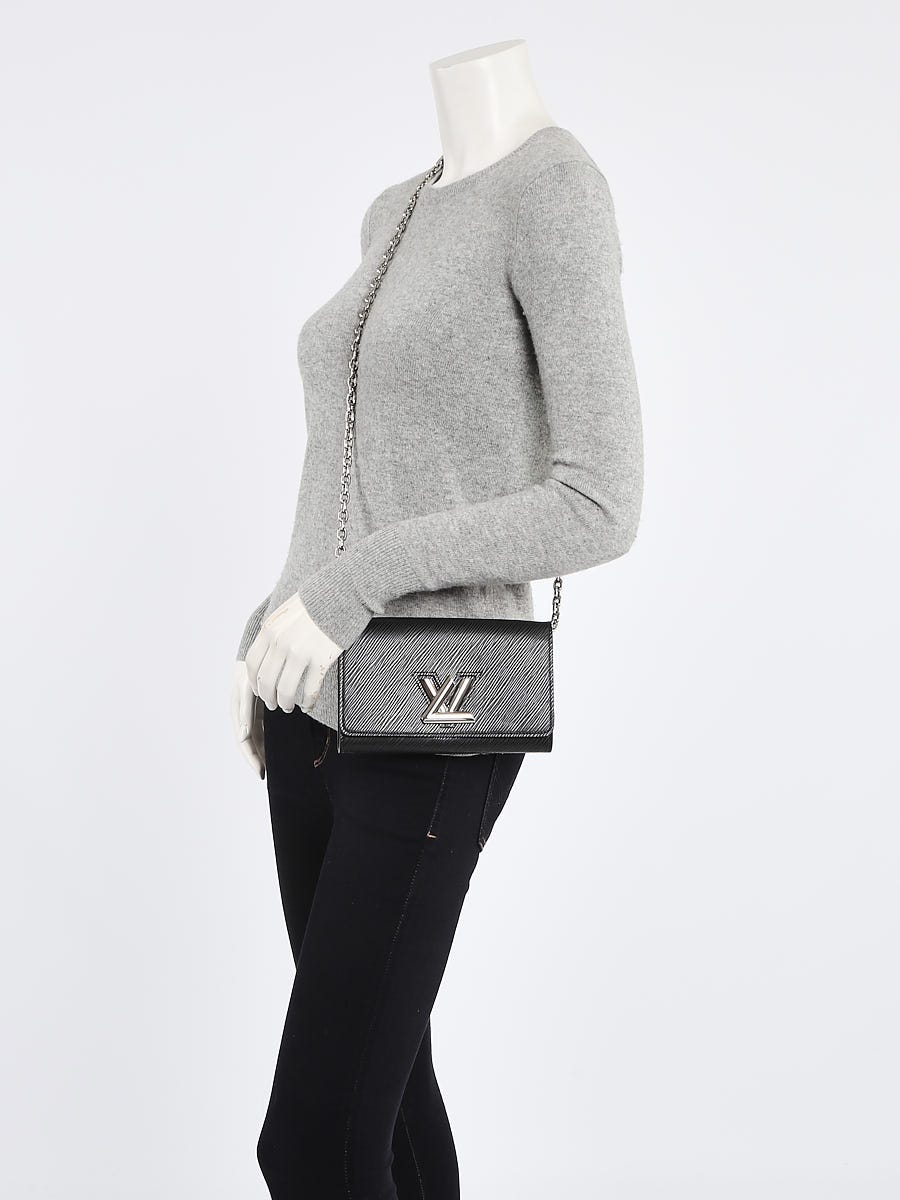 Louis Vuitton Black Epi Leather Vertical Trunk Pochette Bag - Yoogi's Closet