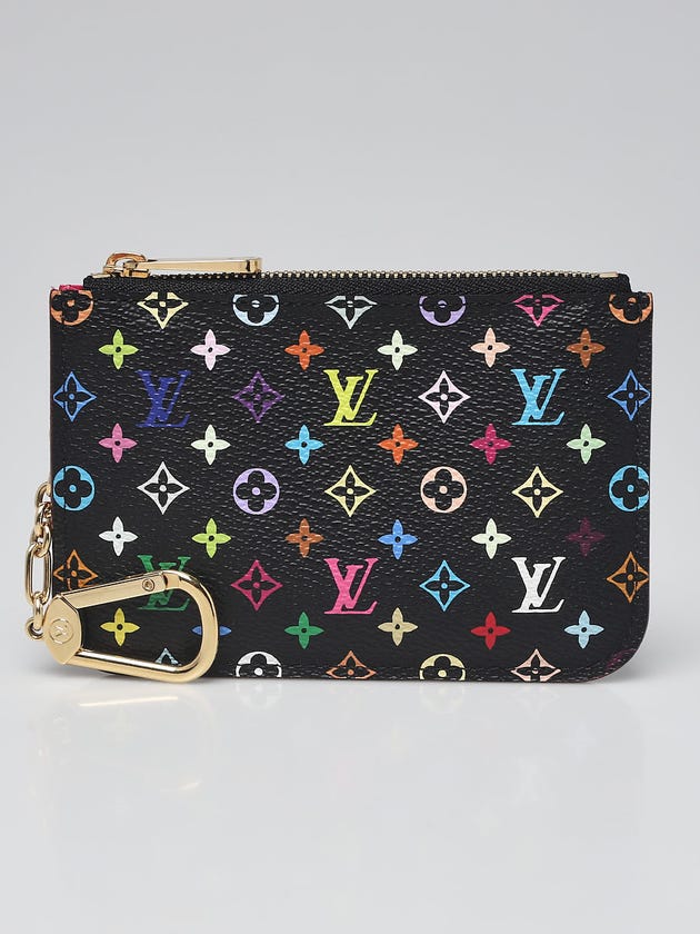Louis Vuitton Black Multicolor Monogram Pochette Cles NM Key Holder