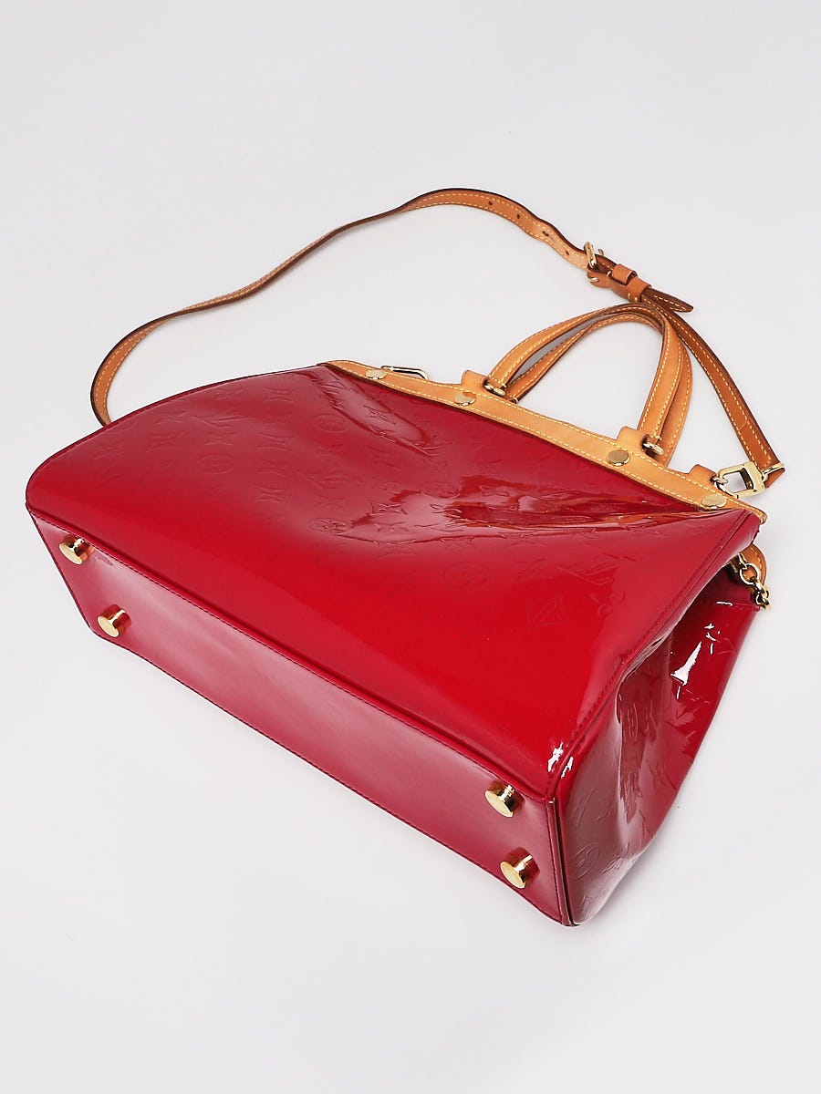 Louis Vuitton Brea Handbag Monogram Vernis MM Pink 2390411