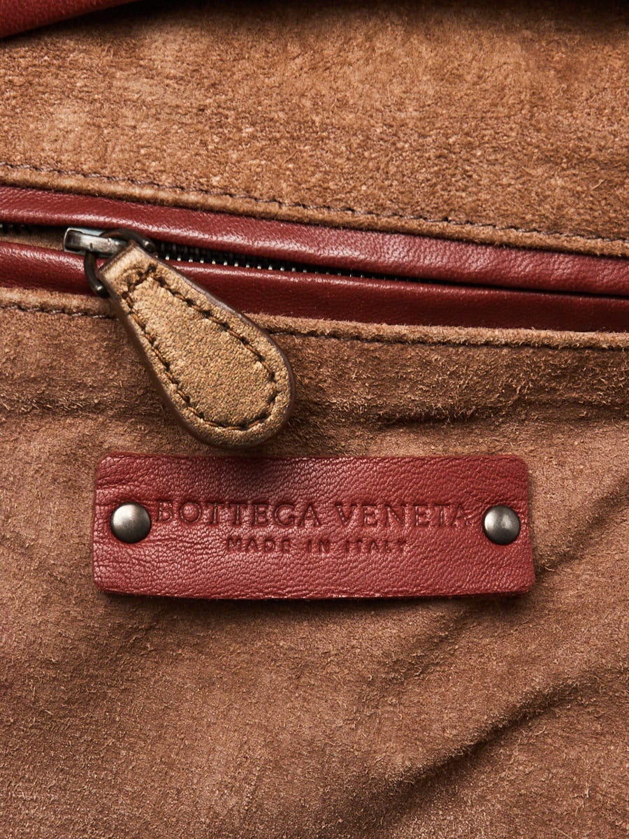 【関税&送料込】Bottega Veneta Burgundy Nappa Leather Mini J Bottega Veneta Burgundy Intrecciato Woven Nappa Leather