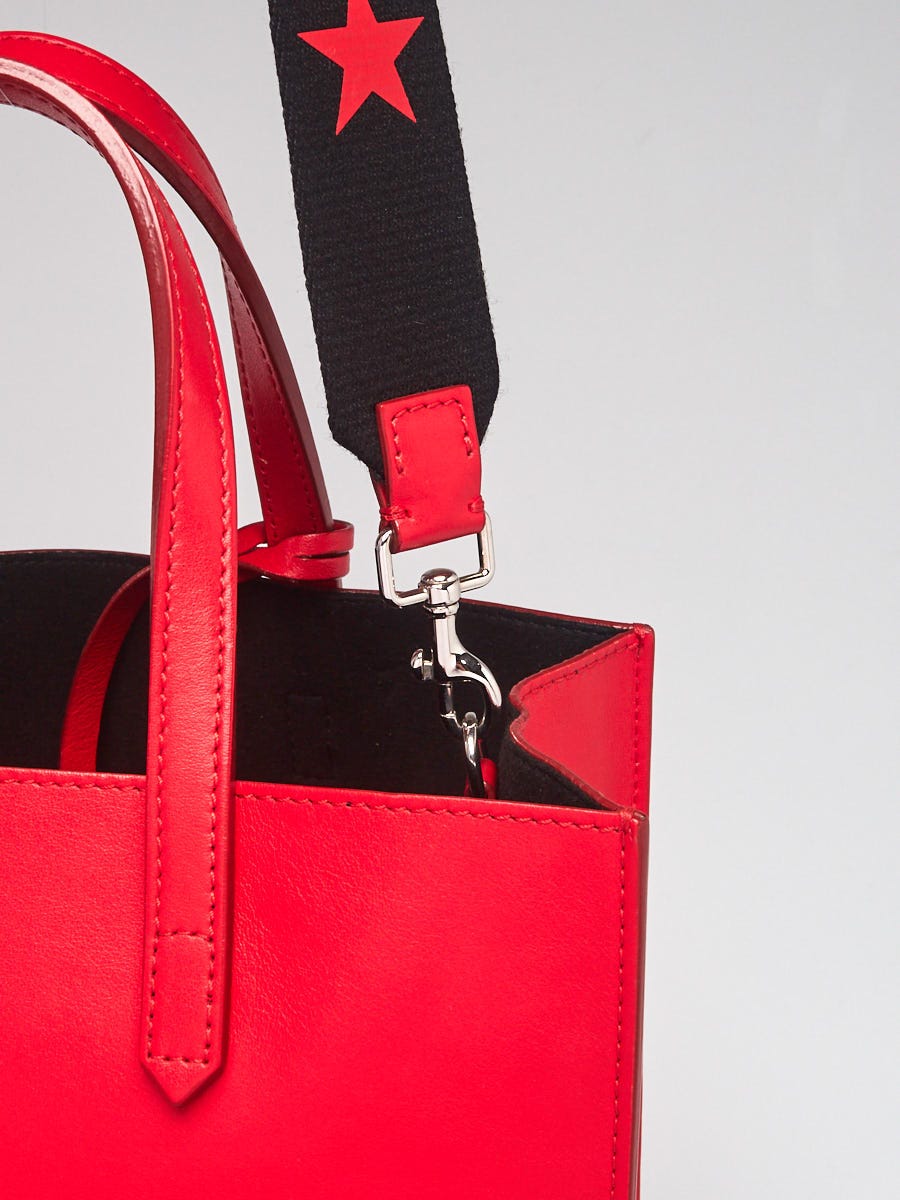 Givenchy Red Leather Logo Tote Bag | Yoogi's Closet