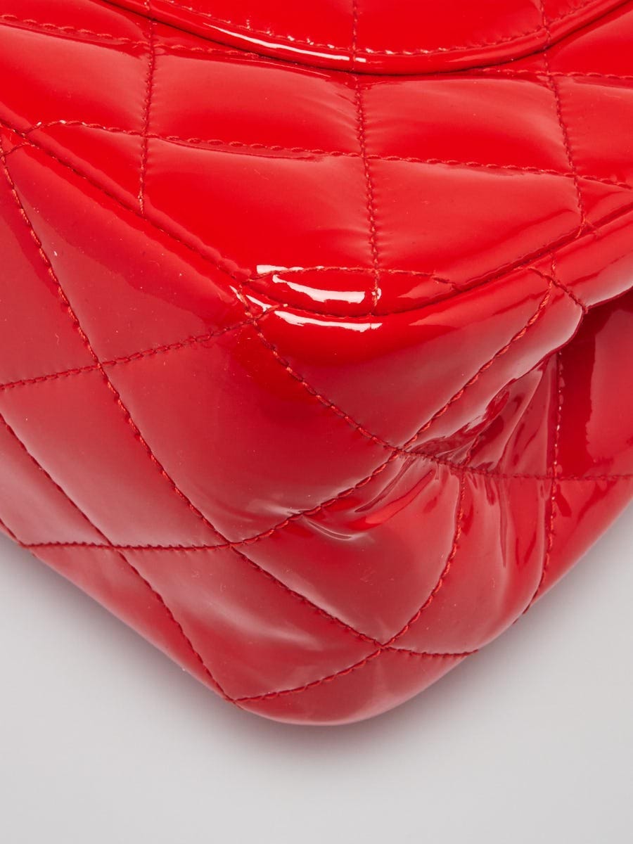Chanel Red Quilted Leather Cosmos Jumbo Flap Bag - Yoogi's Closet