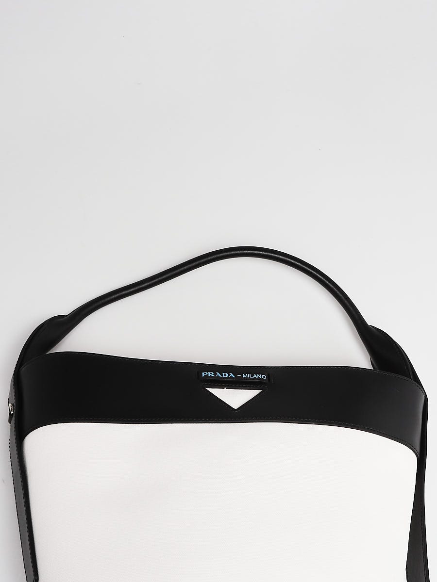 Prada - Authenticated Handbag - Leather White Plain for Women, Never Worn