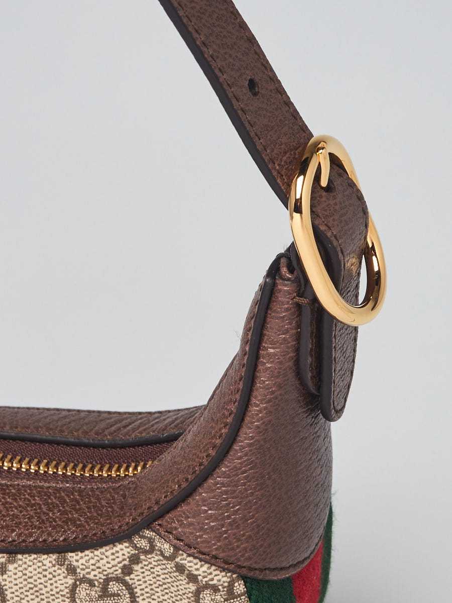 Gucci Beige/Ebony GG Supreme Canvas Ophidia Mini Shoulder Bag