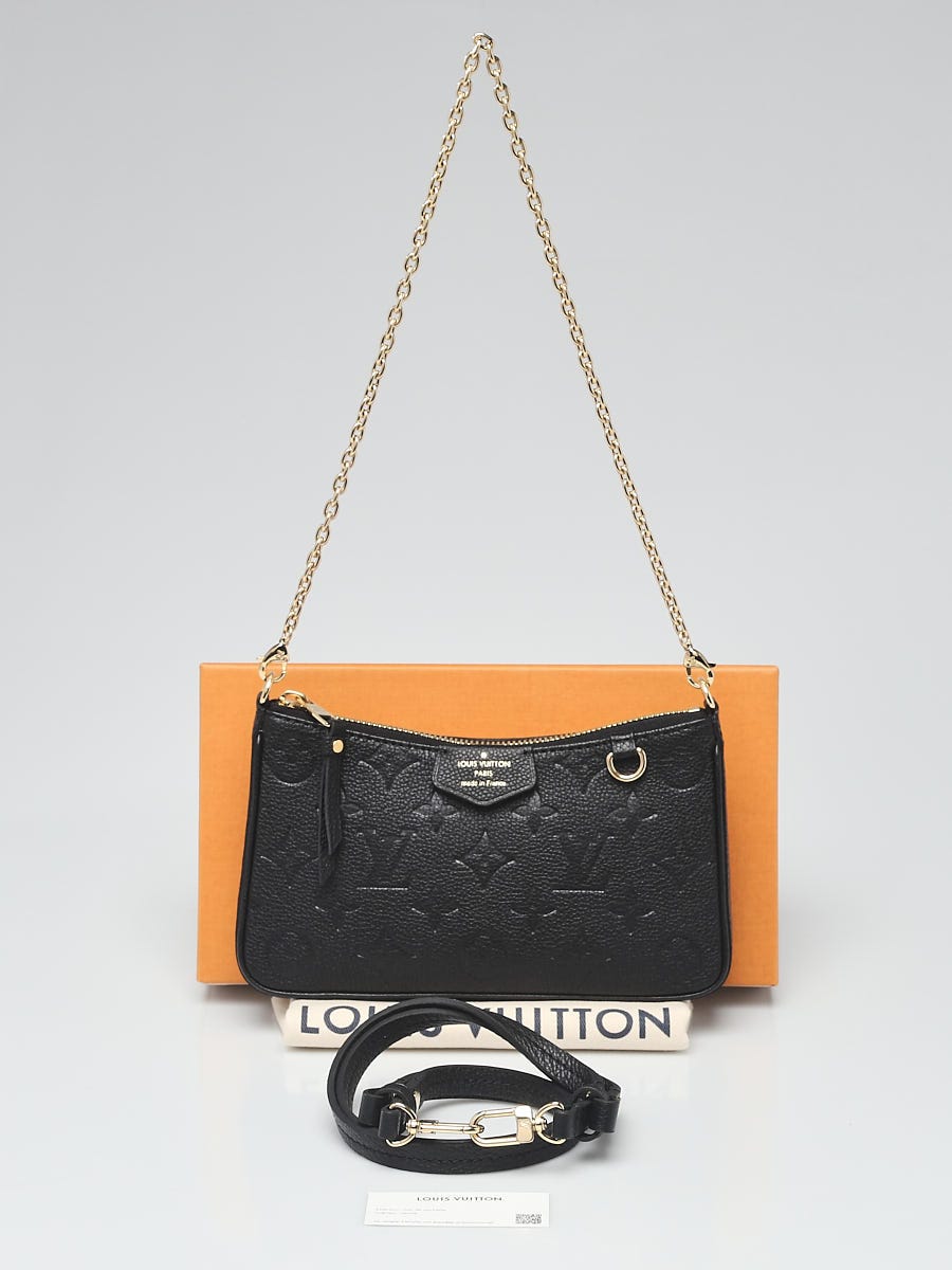 Louis Vuitton Black Monogram Empreinte Easy Pouch on Strap Bag