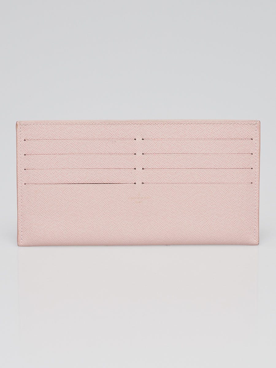 Louis Vuitton Rose Ballerine Leather Felicie Card Holder Insert