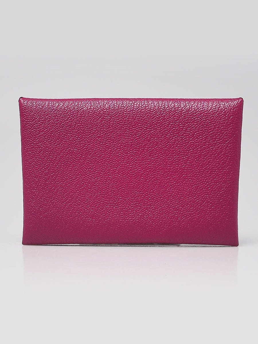 Hermes Rose Poupre Chevre Mysore Leather Calvi 