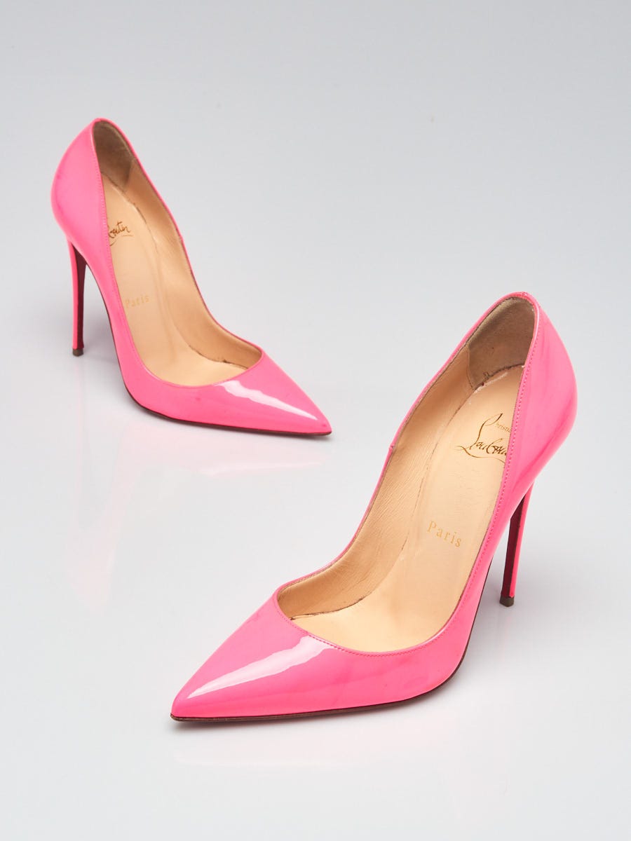 Christian Louboutin Hot Pink Patent Leather So Kate 120 Pumps Size 6/36.5