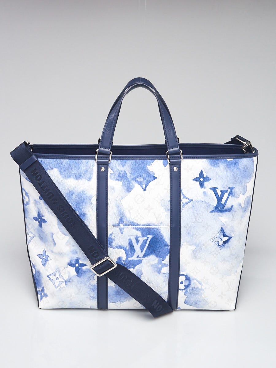 Louis Vuitton Limited Edition Blue Watercolor Monogram Canvas New
