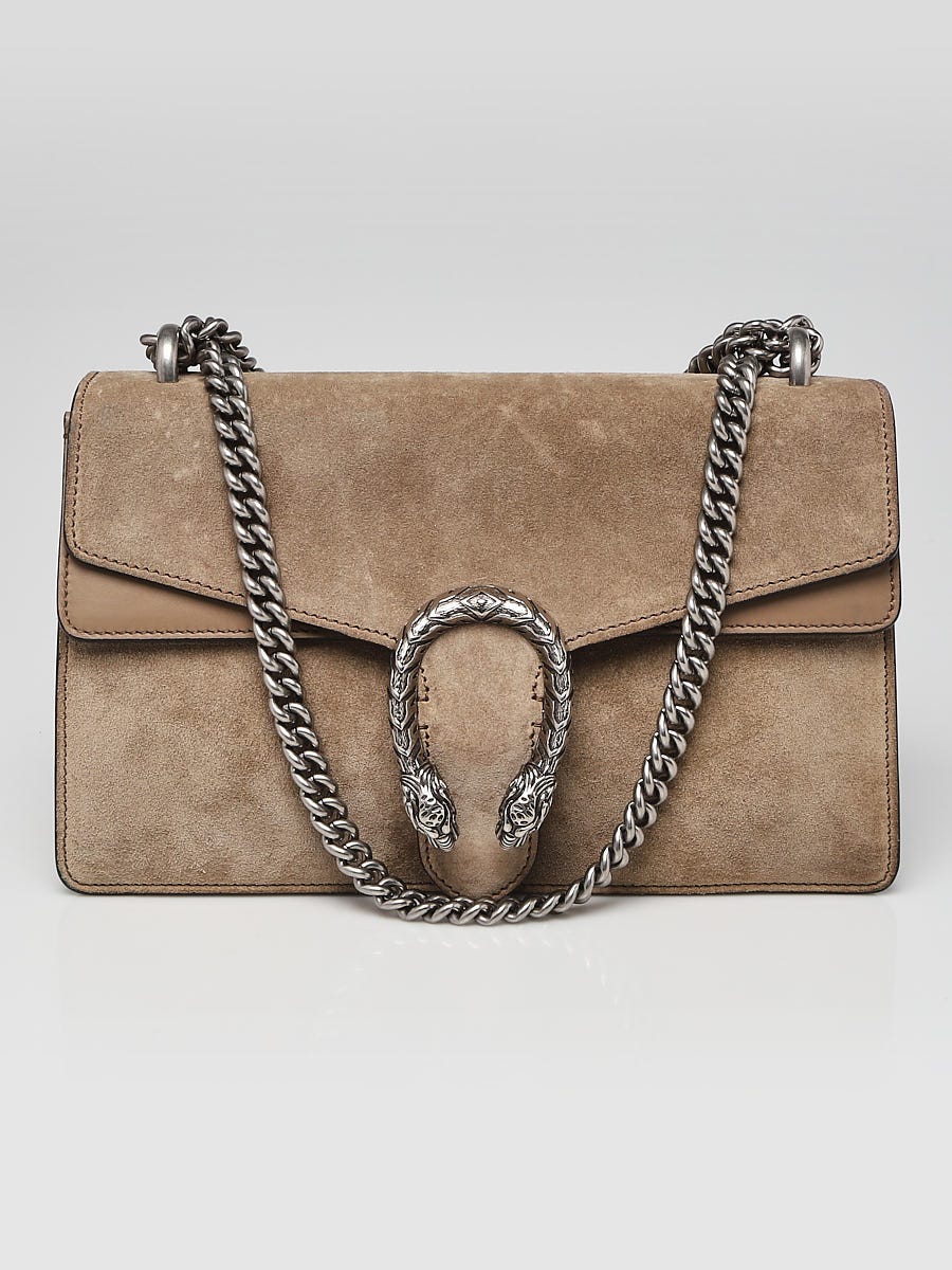 Gucci Suede and Leather Dionysus Small Shoulder Bag - Yoogi's Closet