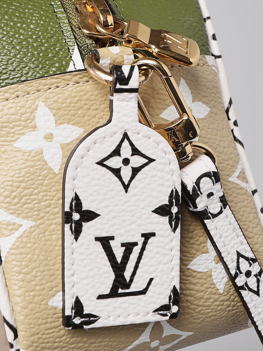 Louis Vuitton Khaki/White Monogram Giant Canvas Beach Pouch Bag - Yoogi's  Closet