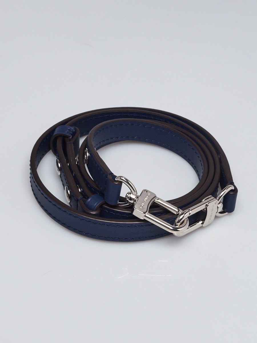 Louis Vuitton 16mm Blue Leather NeoNoe Shoulder Strap - Yoogi's Closet