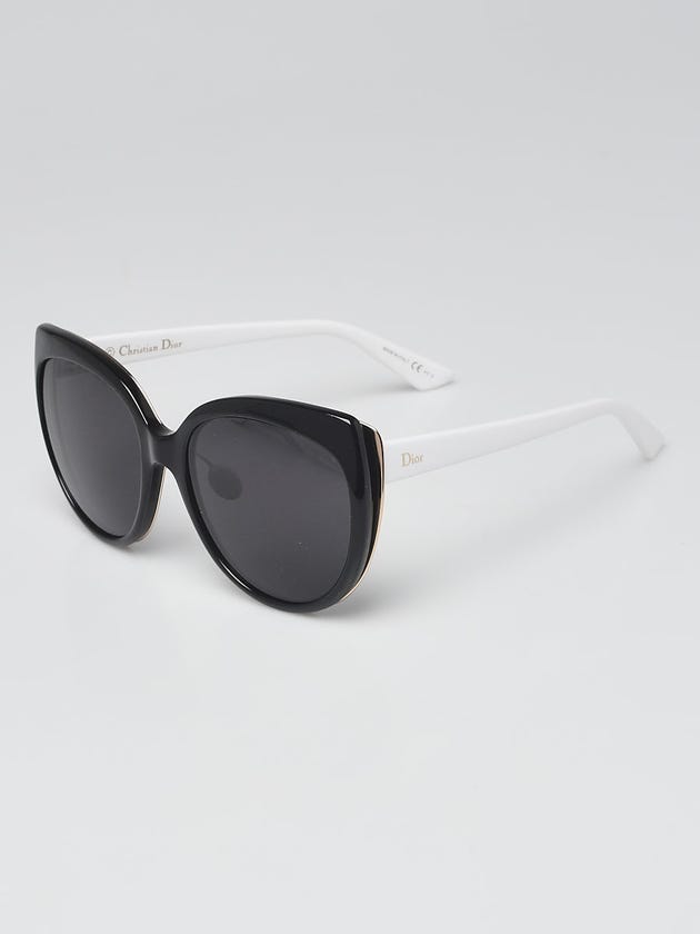 Christian Dior Black/White Acetate Frame Cat Eye Diorific 1N Sunglasses