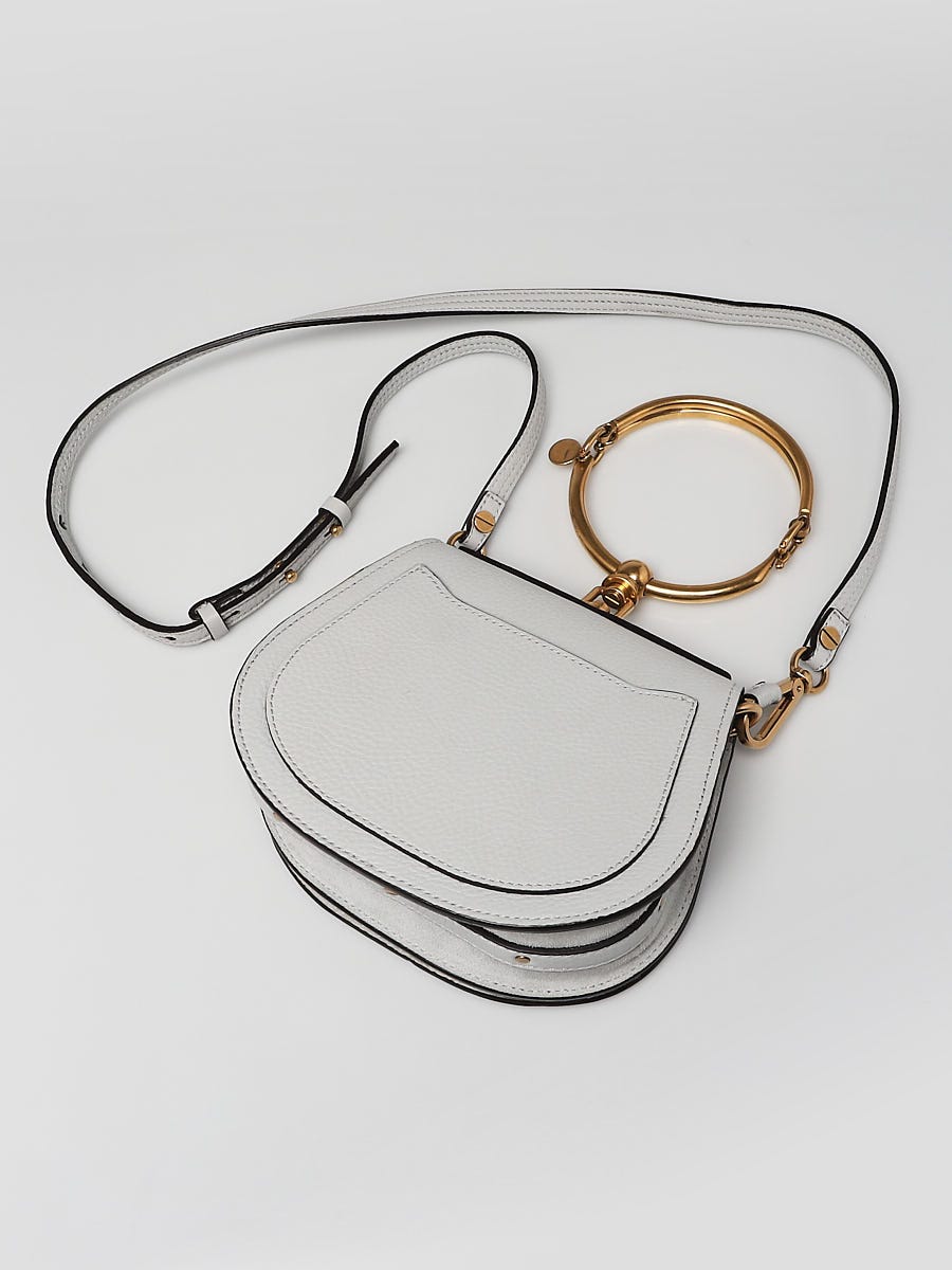 Bracelet nile leather handbag Chloé Blue in Leather - 35533031
