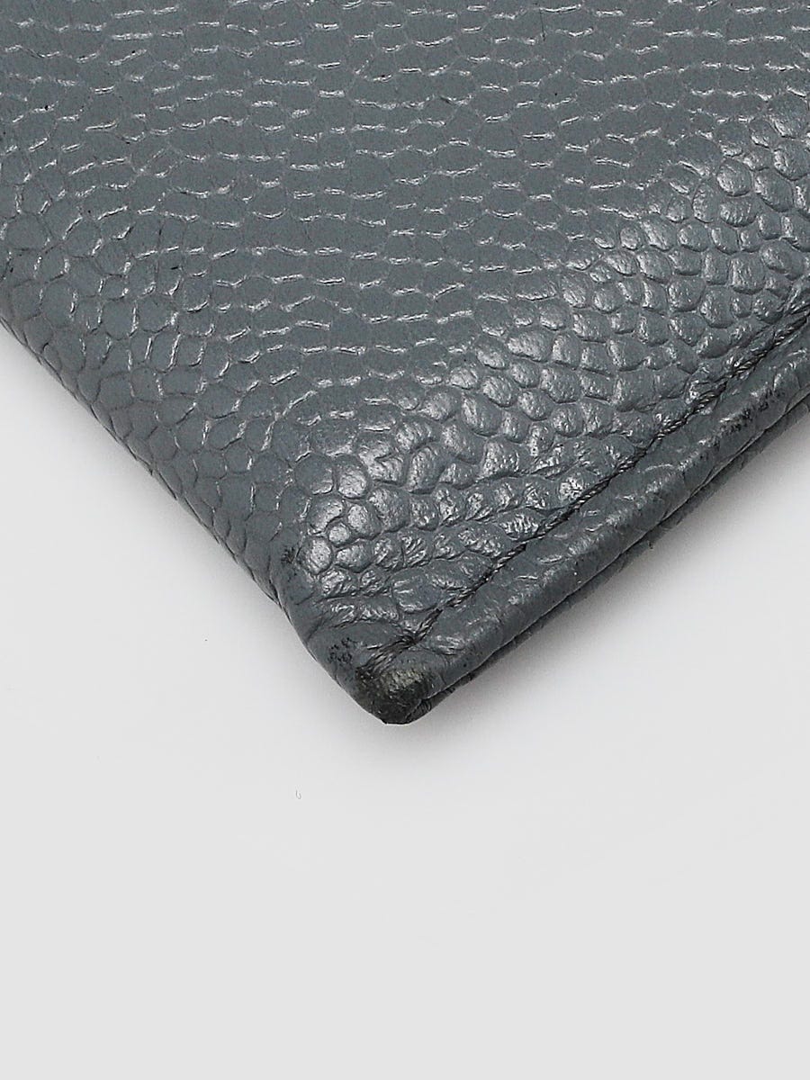 Buy Chanel Timeless CC Chain Pochette Quilted Caviar Gray 1602201