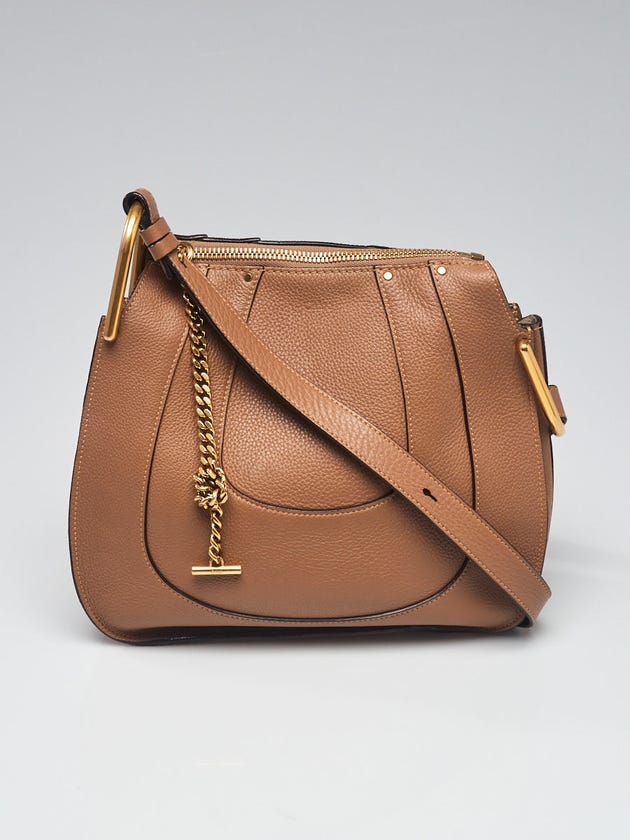 Chloe Nut Brown Leather/Suede Hayley Small Hobo Bag