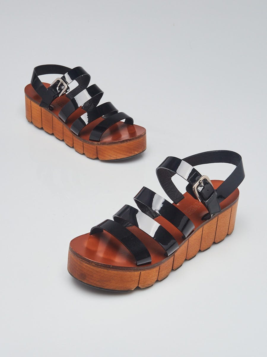 chanel patent sandals 8