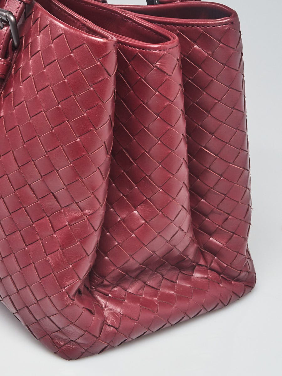 Bottega Veneta Rope Leather Intrecciato Topstitched Roma Tote Bag