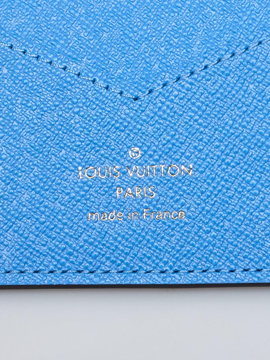 Louis Vuitton Passport Cover Monogram Vivienne Myosotis Blue for Women