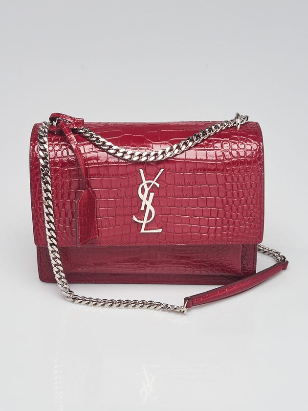 Ysl red crocodile bag Clearance