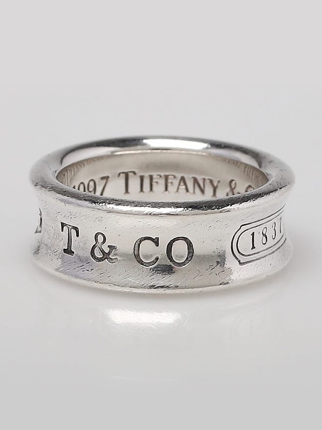 Tiffany & Co. Sterling Silver 1837 Ring Size 4