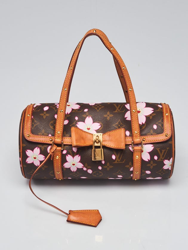 Louis Vuitton Limited Edition Monogram Cherry Blossom Papillon Bag