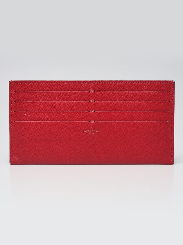 Louis Vuitton Scarlet Leather Felicie Card Holder Insert