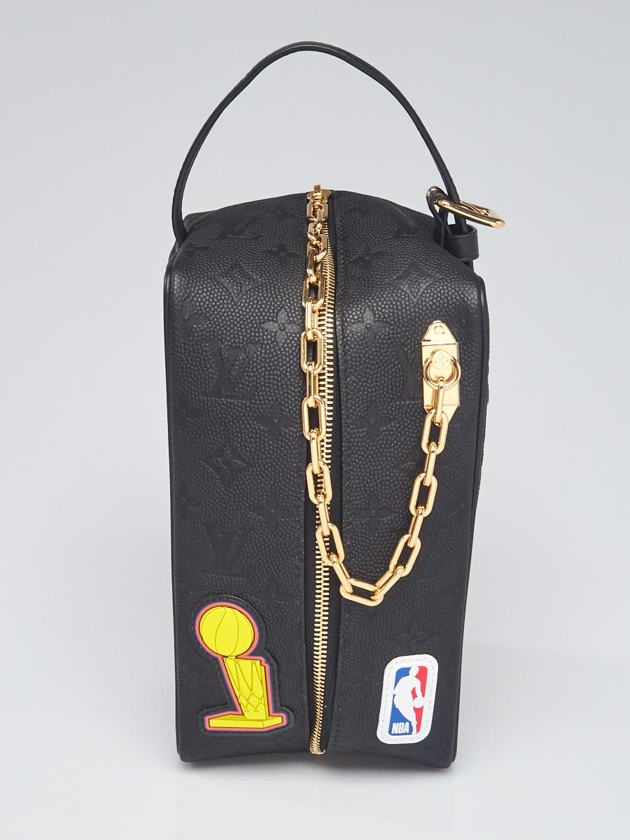 Louis Vuitton x NBA Hero Black Monogram Embossed Cloakroom Dopp Kit  Toiletry Bag - Yoogi's Closet