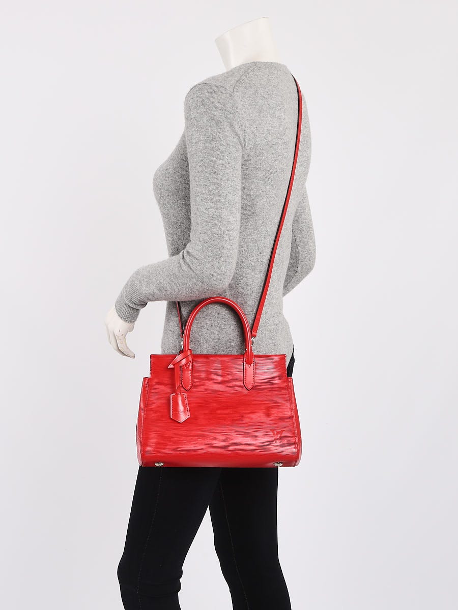 Louis Vuitton Coquelicot Epi Leather Marly MM Bag - Yoogi's Closet