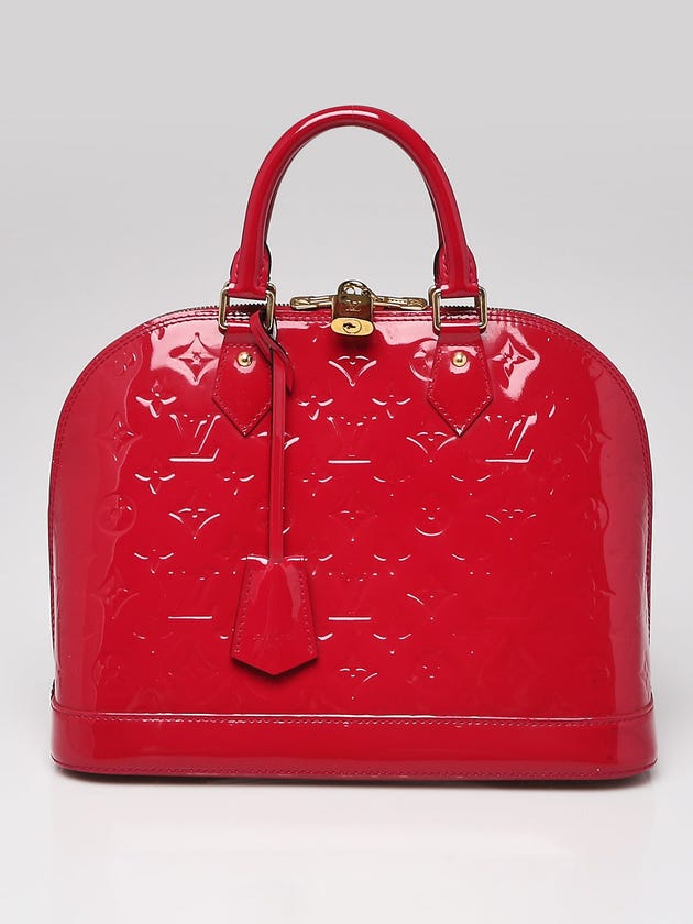 Louis Vuitton Rose Indian Monogram Vernis Alma PM Bag