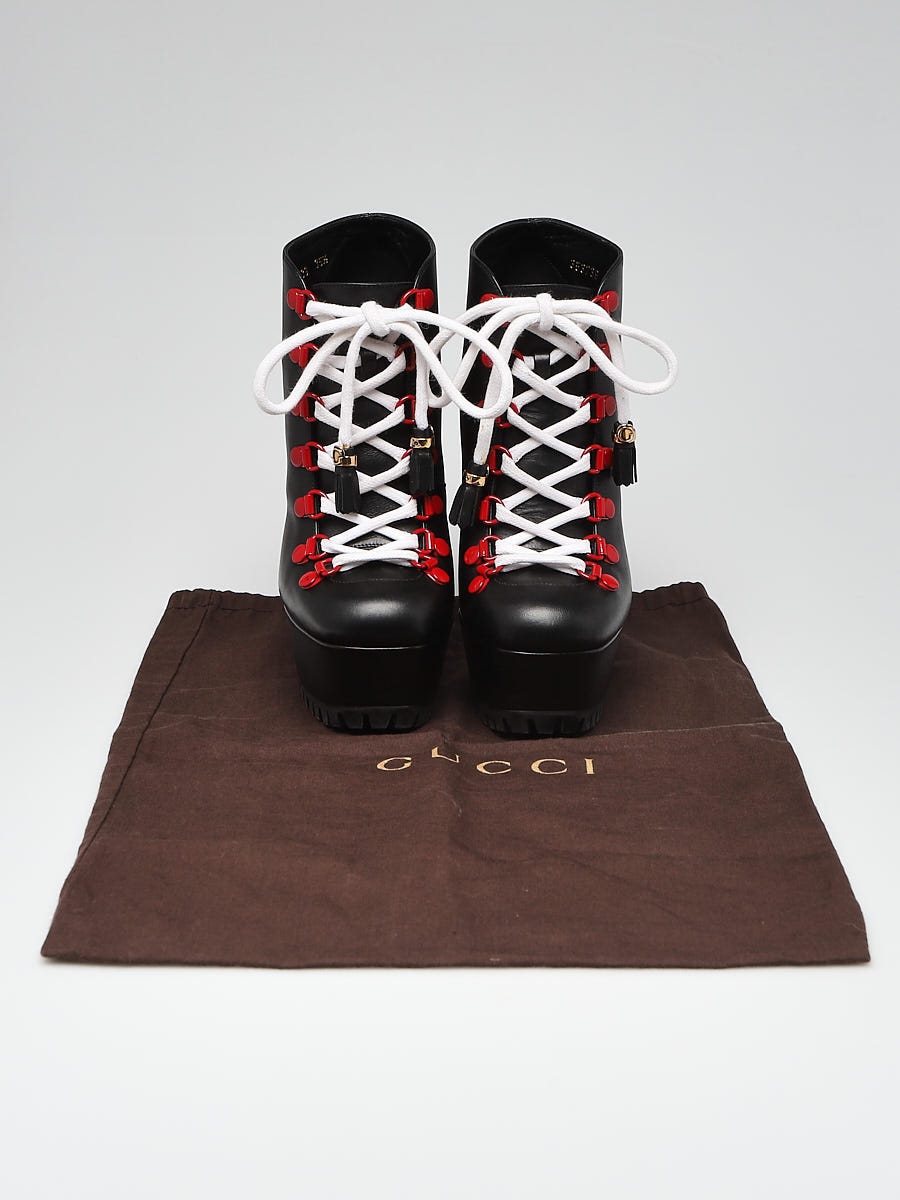 Gucci combat boots outlet sale