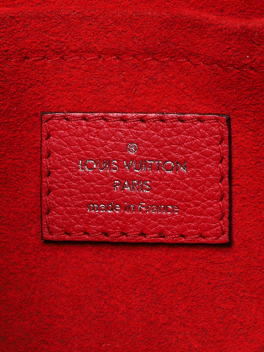 Louis Vuitton Red Pebbled Leather MyLockMe Bb Bag