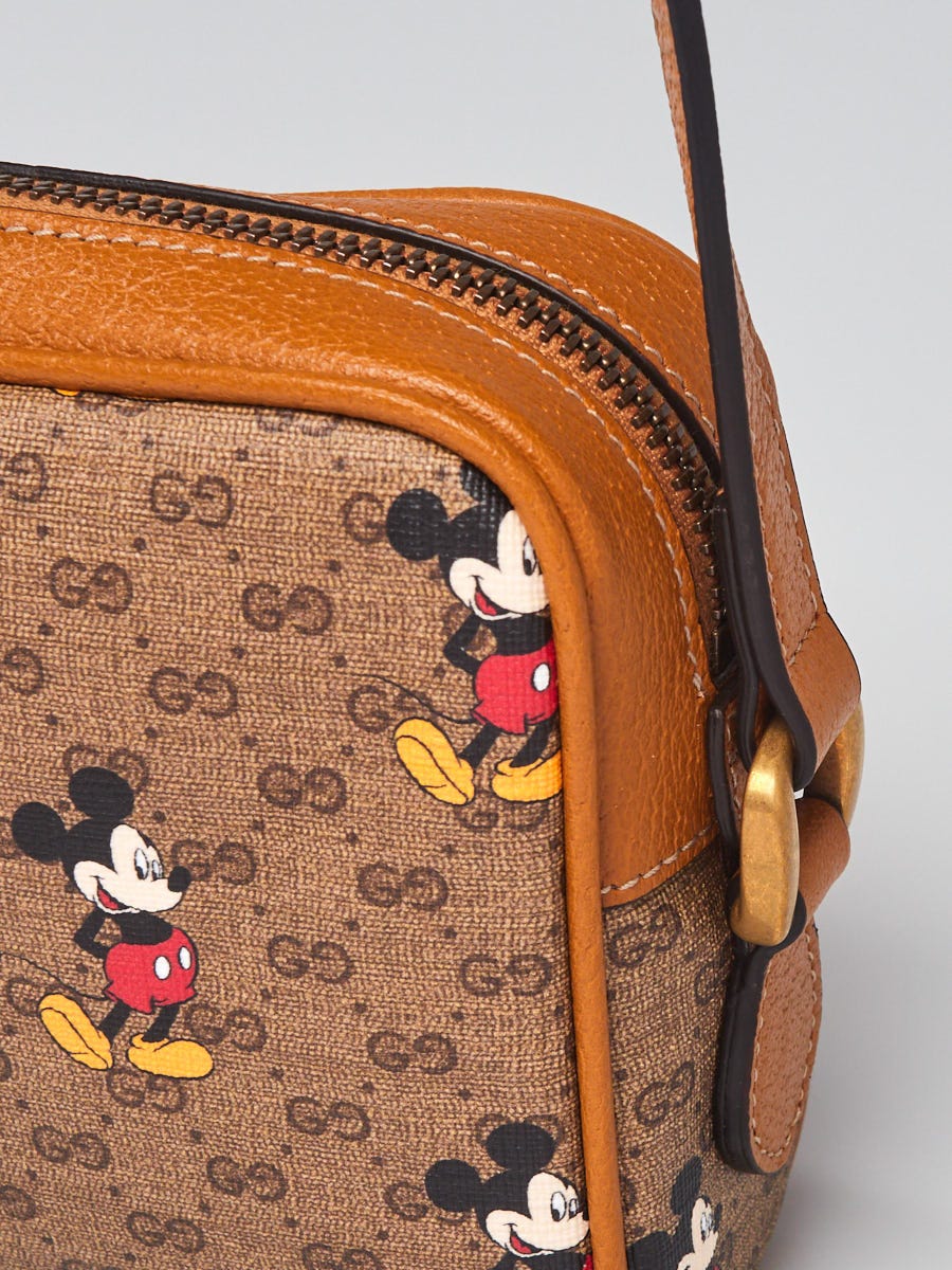 Gucci x Disney Brown GG Coated Canvas Mickey Mouse Mini Backpack Bag -  Yoogi's Closet