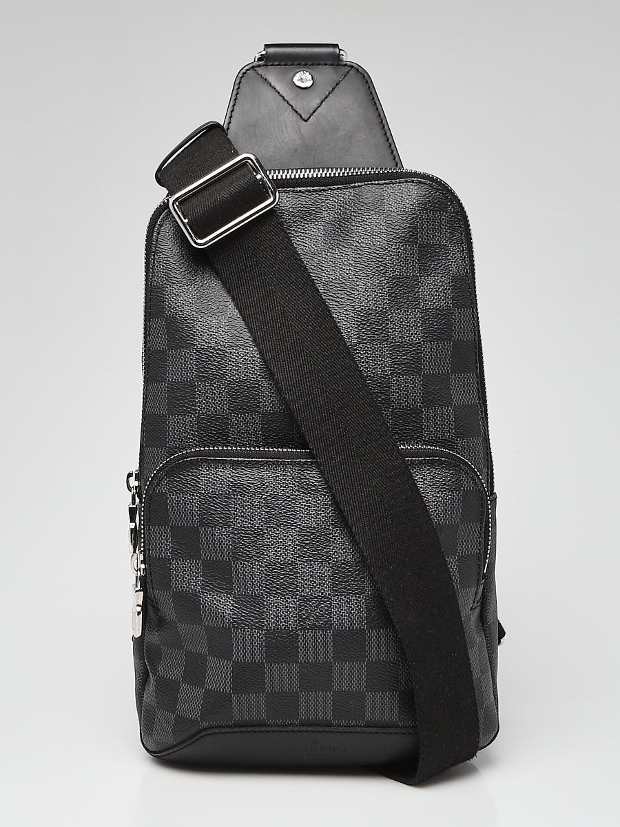Authentic Louis Vuitton Damier Graphite 3D e Sling Bag Black