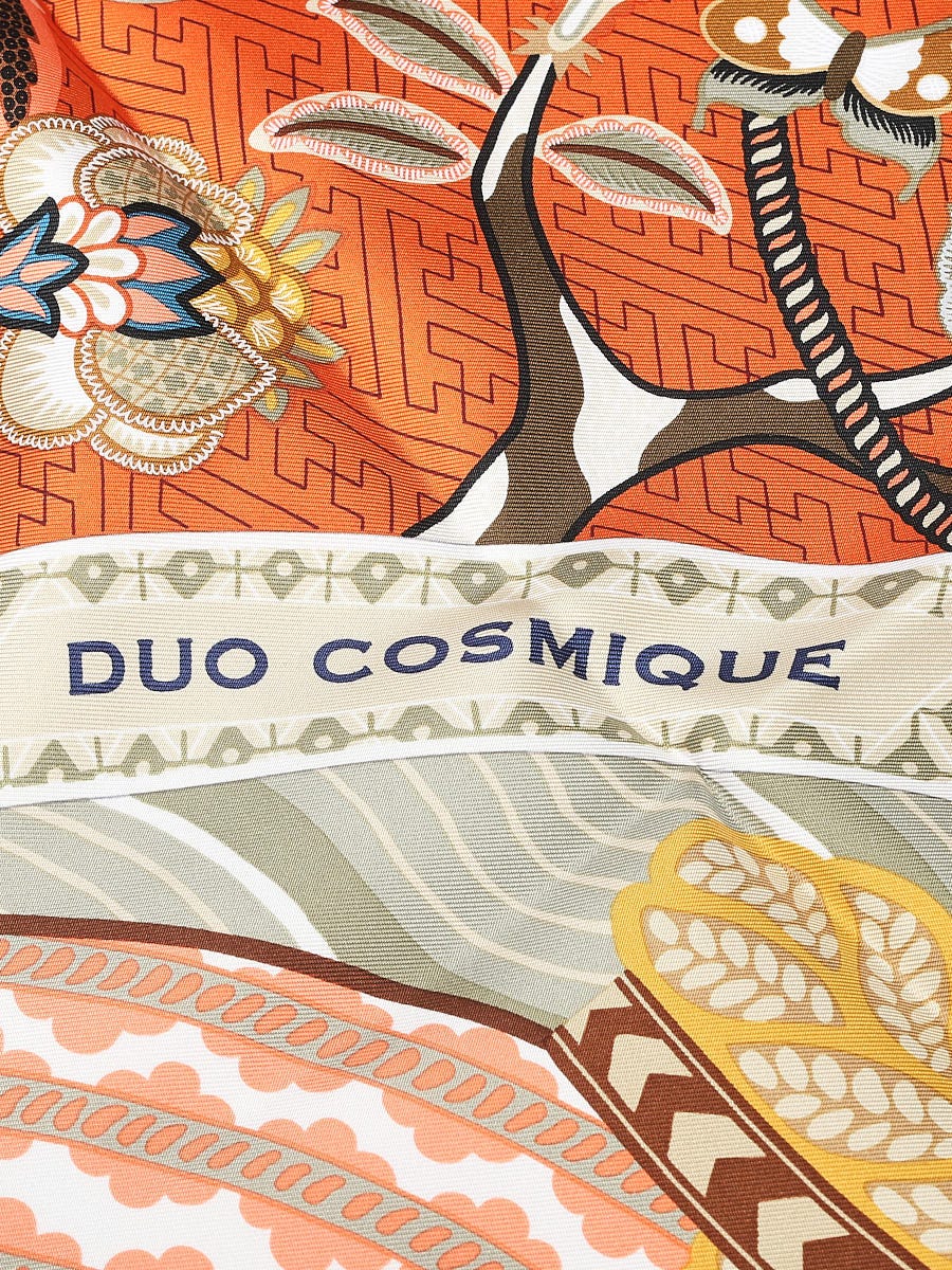 Hermes 90cm Multicolore Silk Duo Cosmique Kohei Kyomori