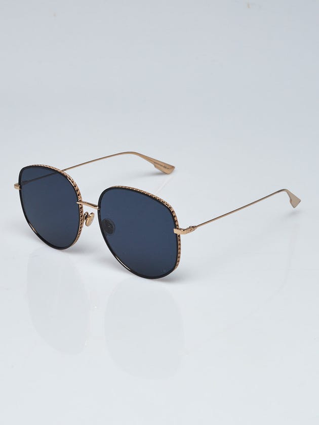 Christian Dior Goldtone Metal Frame Tinted Lenses DiorByDior Sunglasses