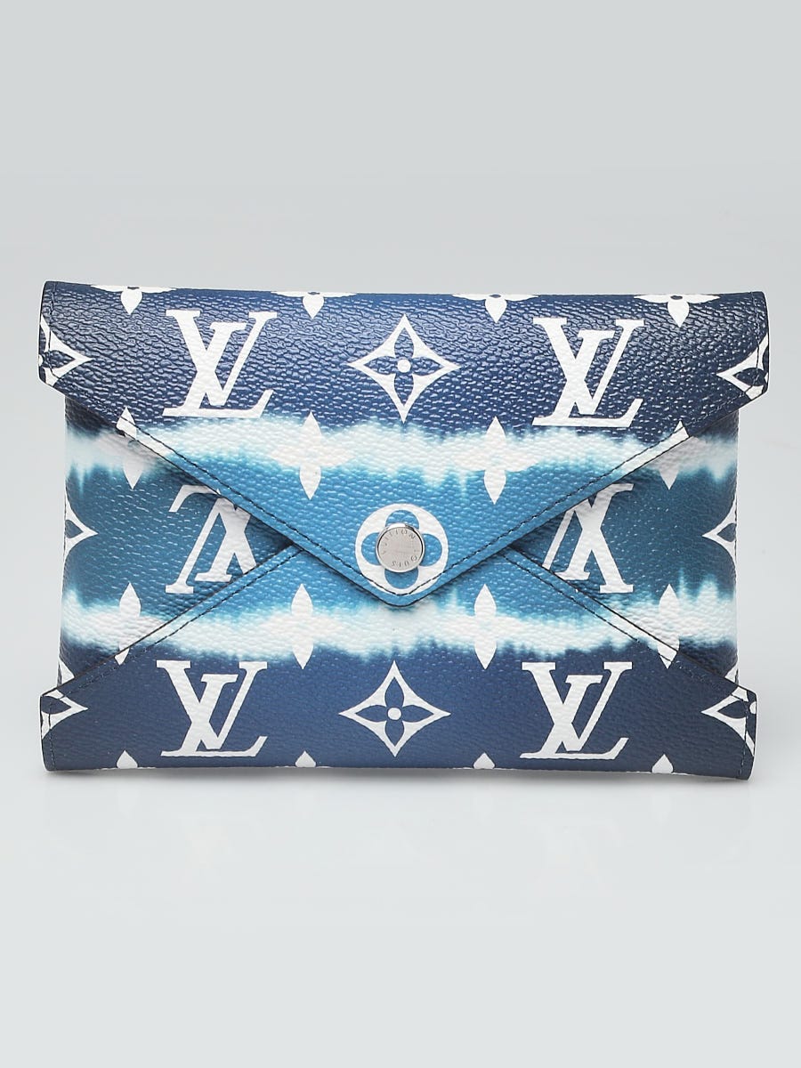 Louis Vuitton Limited Edition Blue Monogram Canvas Escale Kirigami Medium Pochette