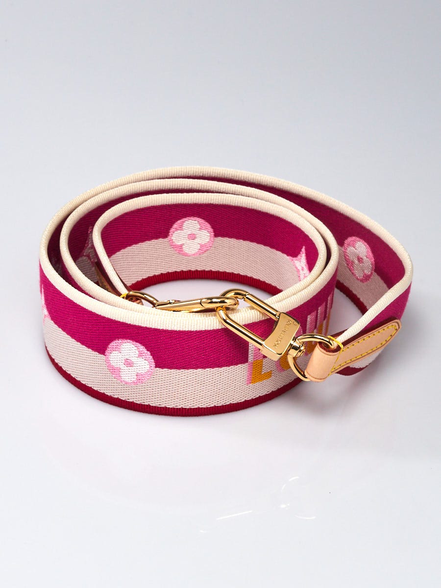 Louis Vuitton Pink Nylon Bandouliere Shoulder Strap - Yoogi's Closet