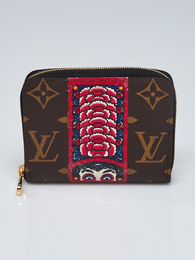 Louis Vuitton Limited Edition Monogram Canvas Kansai Yamamoto Kabuki Zippy Coin Purse