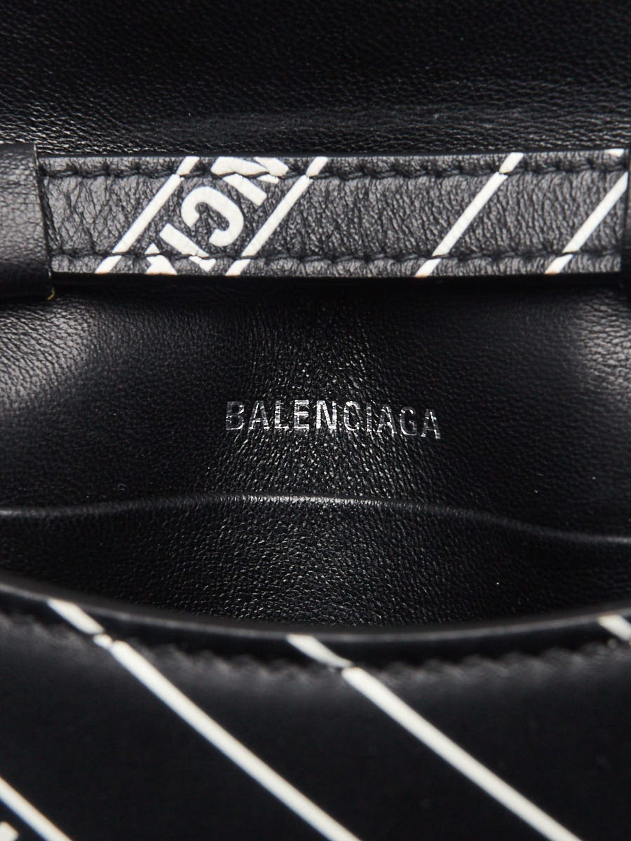 Balenciaga Bb Phone Holder With Chain in Black