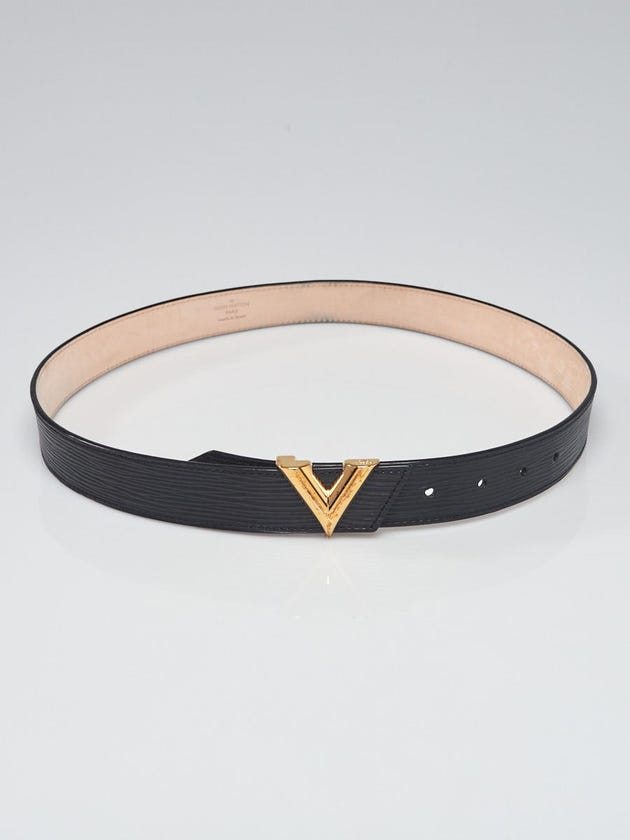 Louis Vuitton Black Epi Leather Essential V Belt Size 80/32