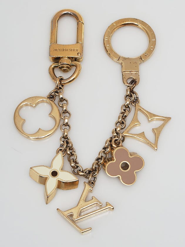 Louis Vuitton Fleur de Monogram Chain Key Holder and Bag Charm