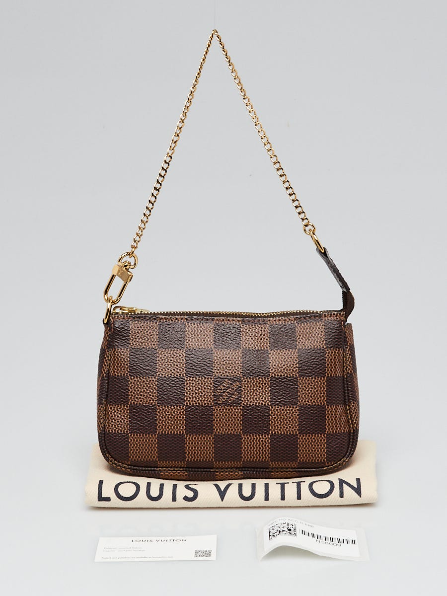 Louis Vuitton Damier Azur Canvas Eva Clutch Bag - Yoogi's Closet