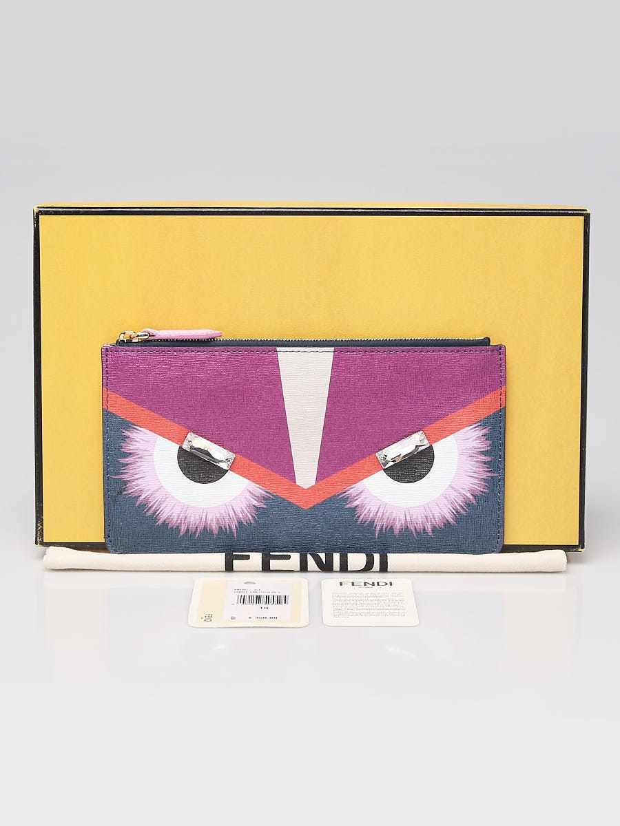 Fendi yellow hotsell eyes wallet