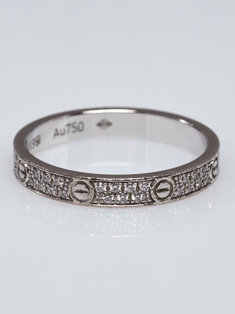 Cartier love ring hot sale diamond white gold