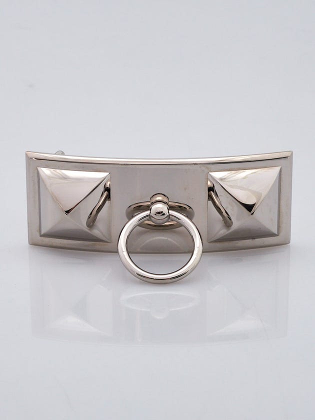 Hermes 24mm Palladium Plated Rivale Belt Buckle
