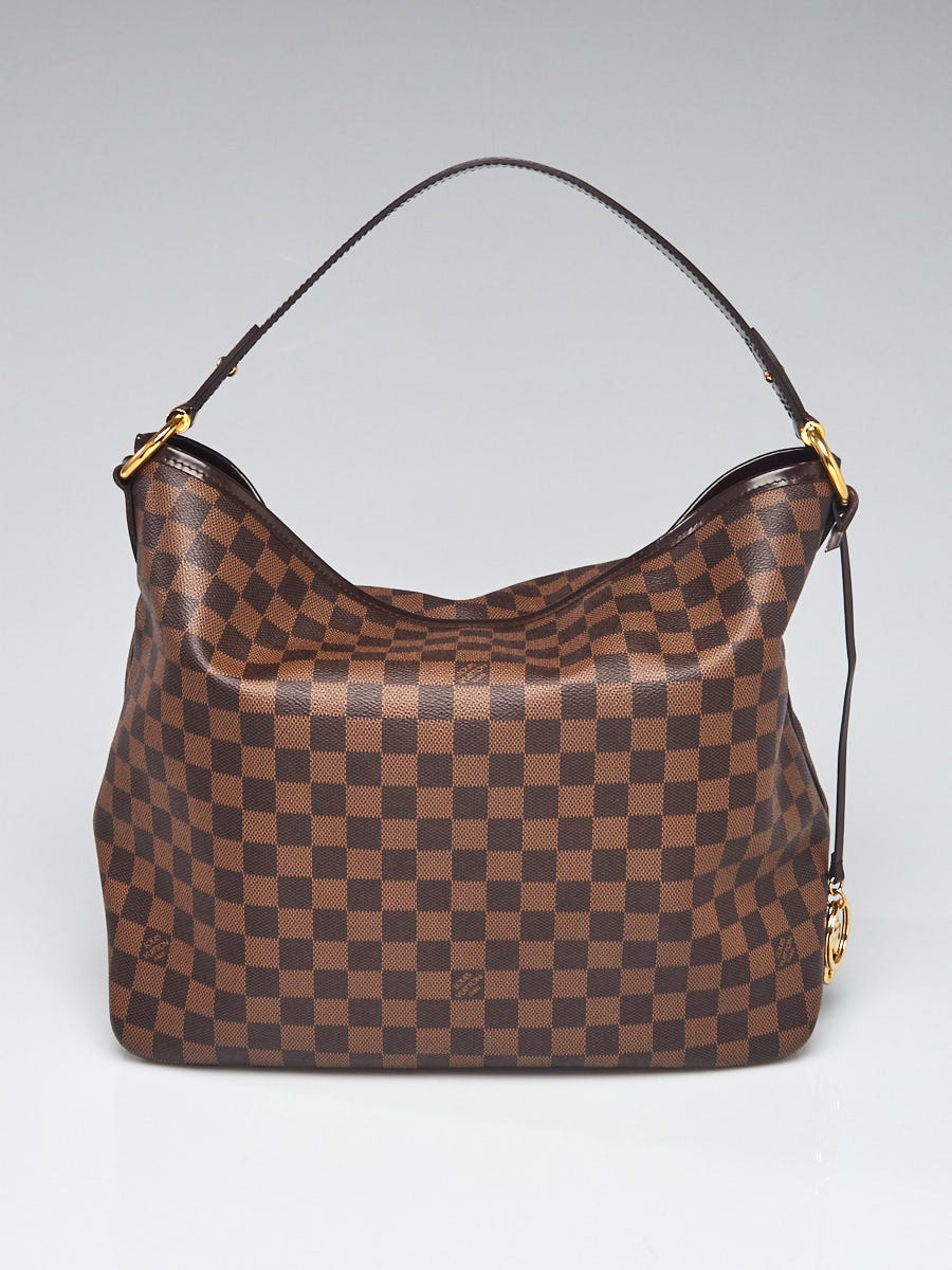Louis Vuitton, Bags, Delightful Mm Damier Ebene Hobo Bag Brown