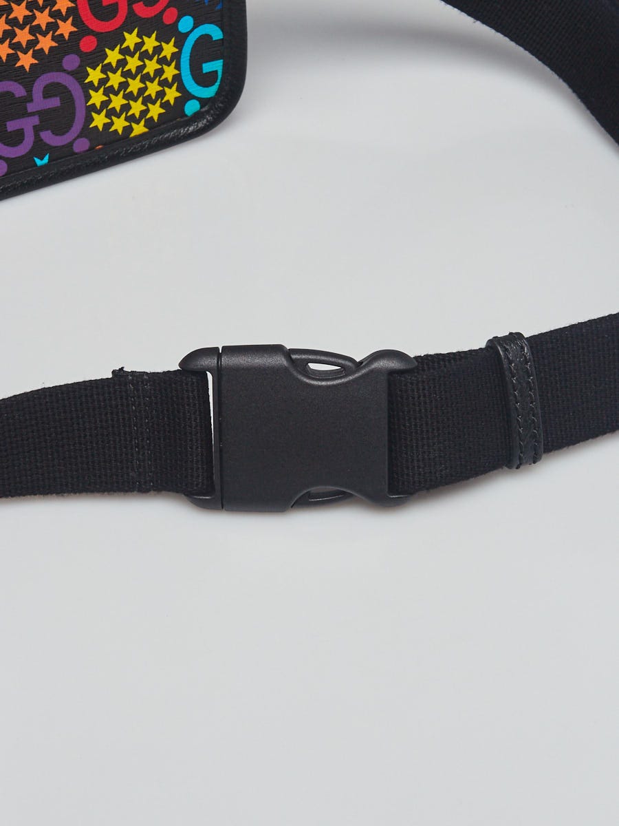 Gucci Multicolor/Black GG Supreme Coated Canvas Psychedelic Belt