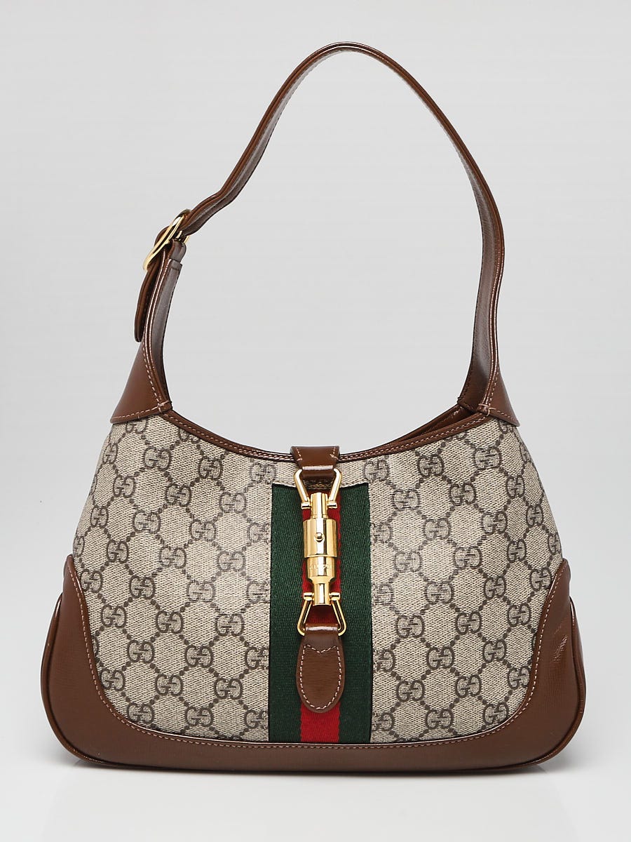 Jackie 1961 small shoulder bag in brown leather