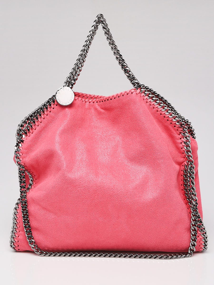 Stella McCartney Coral Faux-Leather Falabella Small Tote Bag